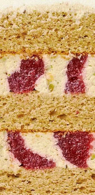 Fistic cu insert de căpșuni